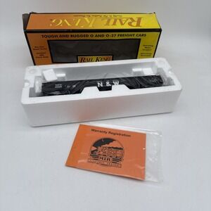 MTH Rail King Norfolk & Western Gondola Car W/Junk Load Original Box 30-7243